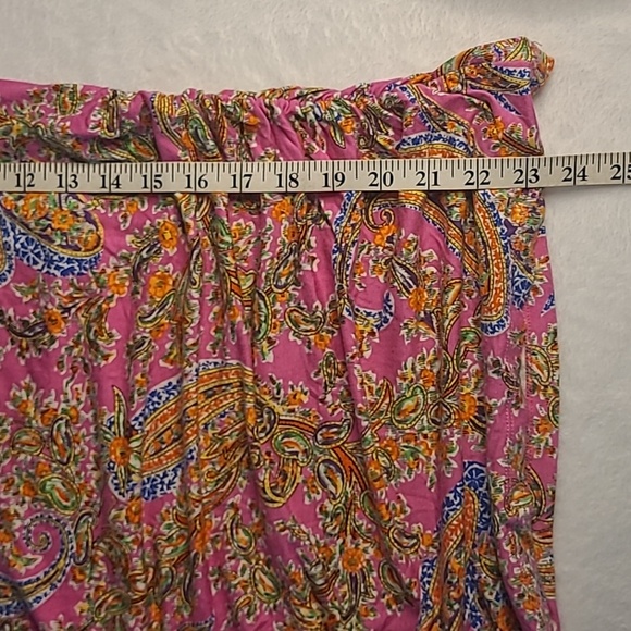 Ralph Lauren, pink patterned, long-sleeve, soft, stretchy top - Picture 3 of 6